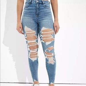 AE Ne(x)t Level Ripped Curvy Super High-Waisted Jegging